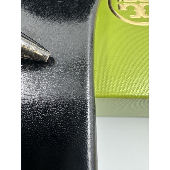 Tory Burch INES Classic Single-Band Goat Leather Slide (Perfect Black) Size 6 - Picture 11 of 16